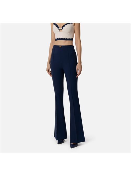 pants woman blue ELISABETTA FRANCHI | PA07951E2/DC8